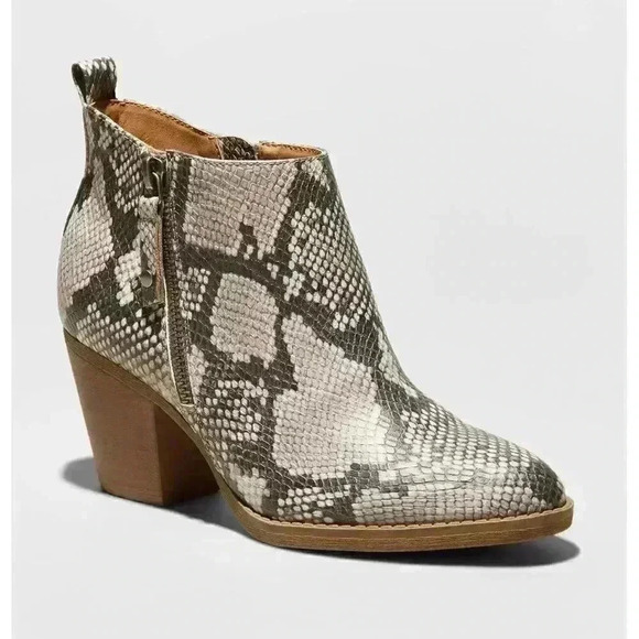 Women's Jameson Faux Leather Double Zip Booties - Picture 1 of 6
